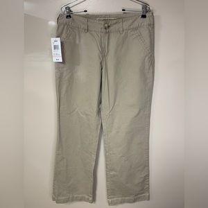 NWT Cabela's Casuals Women's Pant Size 10 Tan 4 Pocket 100% Cotton Boot Cut